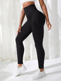Women Pants Gym Yoga Seamless Sports Clothes Stretchy High Waist Athletic Exercise Fitness Leggings