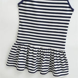 Sweet Double-shoulder Strap Striped Color-block Camisole For Women Unique Design Patchwork Pure Desire Dress Elegant Casual WIKO