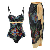 2026 New Arrival Push Up Women Bikini Set Floral Printed Ruffle Bikinis Strappy Bandage Swimwear Brazilian Biquini Bathing Suit