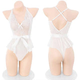 Lenceria Bra Set Transparent Erotic Hot Sexy Costume Open Bra Women's Intimates Chemise Lingerie Underwear Set Sex Bodysuits