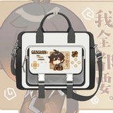 Genshin Impact Cosplay Xiao Wanderer Wanderer Tartaglia Zhongli Raiden Shogun 42x36x9cm Cartoon Bag Student Handbag Backpack