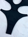 Sexy Halter Hollow Out Women Swimwear One Piece Swimsuit Female Monokini High Cut Bather Bathing Suit Swim Beachwear Bodysuit
