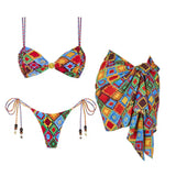 Sexy Brazilian Bikini Set Low Waist Solid Printed Women Swimwear Push Up Bikinis Swimsuit Female Biquini Bathing Suit