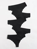 T-Back Low-Waisted Underwear Panties For Women Sexy Thong Five-Thongs For Ladies Black Briefs Hot Sales Z627
