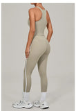 Women's Seamless Yoga Sets Sports Fitness Beauty Back Vest Hip-lifting Pants Slim-fit Suits Running Workout Gym Training Sets