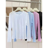 Autumn Thin Loose Long Sleeve Gym Breathable Yoga Blouse Hollow Beauty Back Running Cross Yoga Clothing Fitness Pilates Top Suit