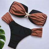 Push Up Bikinis 2025 Sexy Women Swimsuit Swimwear Female High Cut Patchwork Bikini Set Biquini Bathing Suit Swimming Suits