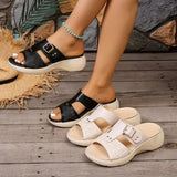 2026 Fashion  New Hot Women Slippers Comfort Wedge Shoes Ladies Platform Sandals Casual Slippers