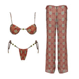 Micro Bikinis Sexy Women Swimsuits Swimwear Bikini Set Chain Bathing Suit Beachwear Brazilian Biquini Female