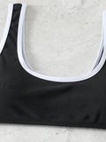 2026 Solid Sporty Two Piece Bikini Swimsuit Women Swimwear Female Bathers Bathing Swimming Swim Suit Beachwear