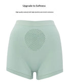 Women's Seamless Shapewear Boxer Briefs Solid Color Mid-Rise Boyshort Comfortable Breathable Underpants Yoga Sports Underwear