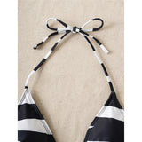 XS - L Sexy Zebra Halter High Leg Cut Bikini Women Swimwear Female Swimsuit Two-Pieces Bikini Set Bather Bathing Suit Swim V6799