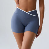 Sports Shorts Cross Waist Women Shorts Women Cycling Jogging Fitness High Waist Push Up Gym Shorts Leggings Women Yoga Clothing