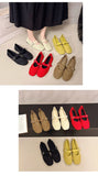 Women Flats Summer Trend Knitted Mary Jane Shoes for Woman Breathable Footwear Lightweight Casual Flat Shoes Zapatos De Mujer