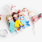 Princess Snow White Superhero Lollipop Decoration Cards for Kids Boy Girls Birthday Party Gift Cake Accessories Candy Packaging
