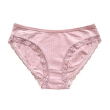 3Pcs/Set Women Lace Briefs Female Underpants Solid Color Pantys M-XL Soft Underwear Sexy Lingerie Intimates Cotton Panties