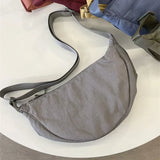 Nylon Hobos Women's Shoulder Dumpling Bag Large Capacity Travel Crossbody Half Moon Bags Outdoor Phone Pouch Handbags Wholesale