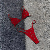 2025 Micro Bikini Halter Swimsuit For Women Sexy Swimwear Brazilian Bikini Set Thong Biquini Swim Suits Solid Beachwear Female