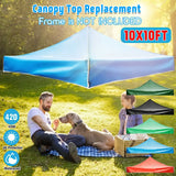 3x3M Waterproof Top Cover Replacement Gazebo Canopy Roof Sunshade Outdoor Cover Sunshade Patio Pavilion Cover