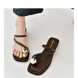 Beach Flip Flop Clip Toe Women Flats Slippers Shoes Outdoor Casual Ladies Low Heel Slides