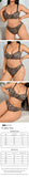 Plus Size Leopard Print Lingerie Set, American Style Wireless Sexy Bikini Bra and Panty Set