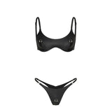 2026 Female Bikini Set Black Biquini Bathing Suit Thong Push Up Bikinis Sexy Women Swimsuit Swimwear Swimming Suits Beachwear