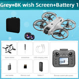 Lenovo V666 8K MINI Drone Professional 5G WIFI Obstacle Avoidance Brushless Altitude Headless Mode RC Quadcopter Toys DronlPlusX