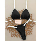 Micro Bikinis 2025 Push Up Women Swimsuits Sexy Swimwear Brazilian Bikini Set Thong Biquini Solid Swimsuit Summer Beachwear