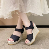 High-heeled Wedge Platform Fish Mouth 2026 New Women's Peep Toe Sandals Womens Shoes Comfort Summer Designer Shoes