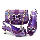 Doershow Lastest Italian Design Fashion Style Ladies Shoes with Matching Bag Set 2026 Nigerian Shoes and Bag Set! HX1-1
