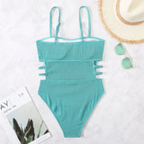 2026 Swimsuit One Piece Solid Swimwear Women One-piece Bathing Swim Suit Female Padded Beach Wear Swimming Summer