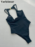Cut Out Underwired Padded One Piece Swimsuit Women Swimwear Female Backless Backless High Cut Leg Bather Bathing Suit Swim V7515