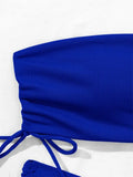 Sexy Bandeau Bikinis 2025 Women Brazilian Swimwear Female Swimsuit Two Pieces Bikini Set Bather Bathing Suits Girls Beach Wear