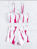 Drawstring Front Shorts Bikinis 2024 High Waist Swimsuit Women Swimwear Female Bathers Bathing Swimming Swim Suit Beachwear