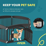 JHK Plastic Dog Playpen Expandable Pet Fence Indoor Outdoor