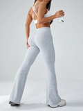 Hot Sales High-Waisted Breathable Flared Trousers Chic Athleisure Fitness Women Sports Yoga-to-Street Yoga Gym Pant 2025 Autumn