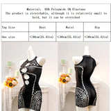 Fishnet Women Sexy Beach Cover Up Dress Women Stretch See Through Sleeveless without Bikini Swimsuit Coverup Mini Beachwea