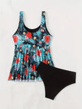 ZTVitality Print Tankini Set Swimsuit Women's 2025 New Arrival Padded Bra Push Up Beachwear Swimwear Summer Bathing Suit Biquini