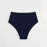 2026 Summer New Women Bikini Swimming Trunks,Solid Color Black Sexy High Waist High Elasticity Bottoms,Beach Swimwear Briefs