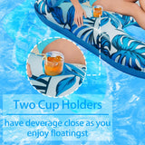 Summer Inflatable Floating Lounger Mattress With Sunshade For Pool