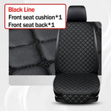 Kcimo Pu Leather Car Seat Cover Seat Back Soft Cushion Universal Front and Rear Car Seat Cushion Chair Carpet Pad Four Seasons