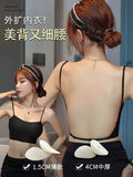 MOYISU Beach Backless Bralette | Summer Invisible Strapless Bra | Small Bust Enhancer & No Marks Breathable Anti-Exposure Design