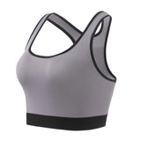 Seamless Women Yoga Bra Racerback Sports Crop Tops Breathable Gym Tank Top No Pads Quick Drying Fitness Running Workout Tops