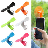 Mini USB Fan Flexible Cooling hand Fan portable Fans Summer Cool laptop Desktop Cell Phone Cooler 2 in 1 Micro USB Type-C plug