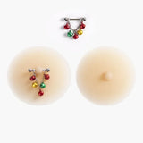 Toucheart Solid State Rubber Nipple Patch Invisible and Traceless Solid Chest Patch For Women Breast Patch Nipple Decoration New