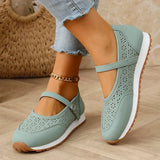 White Hollow Out Platform Sneakers Women 2025 Plus Size 36-43 Breathable Sports Shoes Woman Comfort Non Slip Walking Flats Mujer