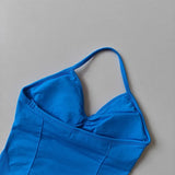 Women's Backless Yoga Sports Vest Neck Hanging Sexy Fitness Pilates Tight Long Top Gathered Sports Bra for Yoga