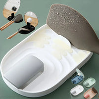 Polychrome Nordic Pot Holder Lid Shovel Rack Non-slip Kitchen Organizer