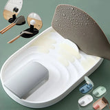 Polychrome Nordic Pot Holder Lid Shovel Rack Non-slip Kitchen Organizer