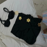 Sexy 3pieces Micro Bikinis 2024 Women Swimsuit Solid Swimwear With Skirt Brazilian Bikini Set Beachwear Thong Biquini